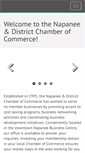 Mobile Screenshot of napaneechamber.ca
