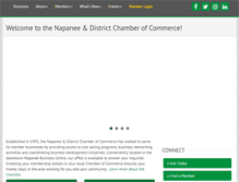 Tablet Screenshot of napaneechamber.ca